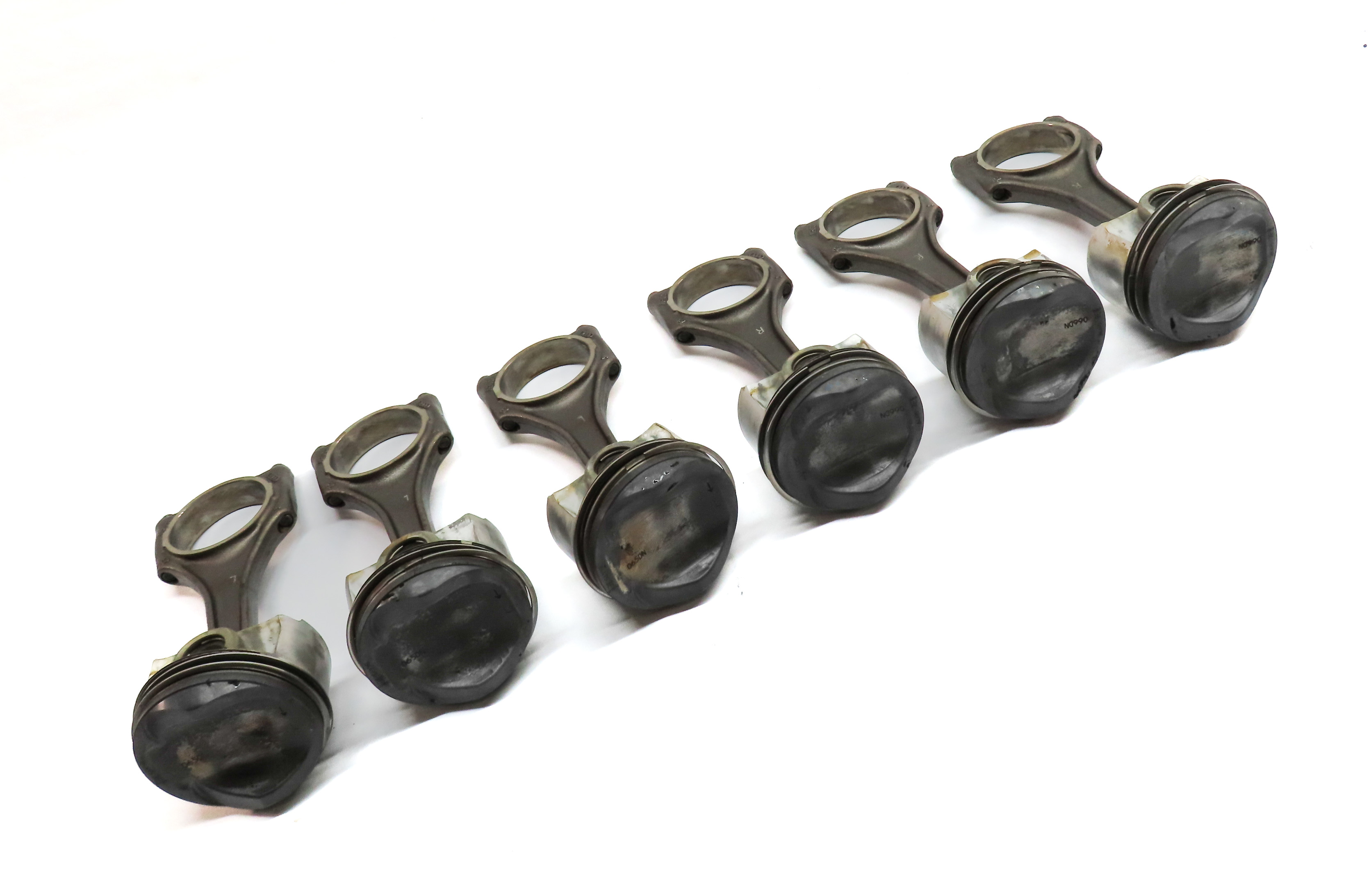 09-17 AUDI A6 A7 A8 Q5 Q7 S4 S6 Q5 TOUAREG 3.0L SUPERCHARGED ENGINE PISTON SET 6 — exact item pictured